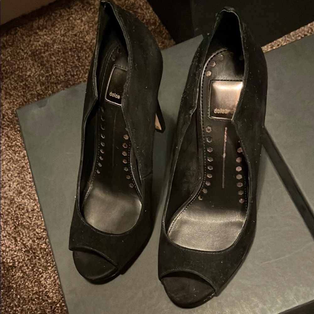 Dolce Vita Suede Black Heels